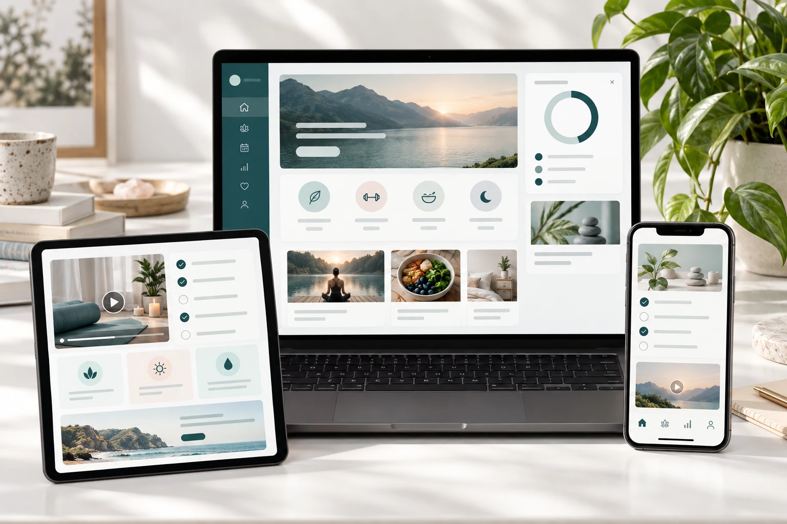 Dizüstü bilgisayar, tablet ve telefonda program platformu